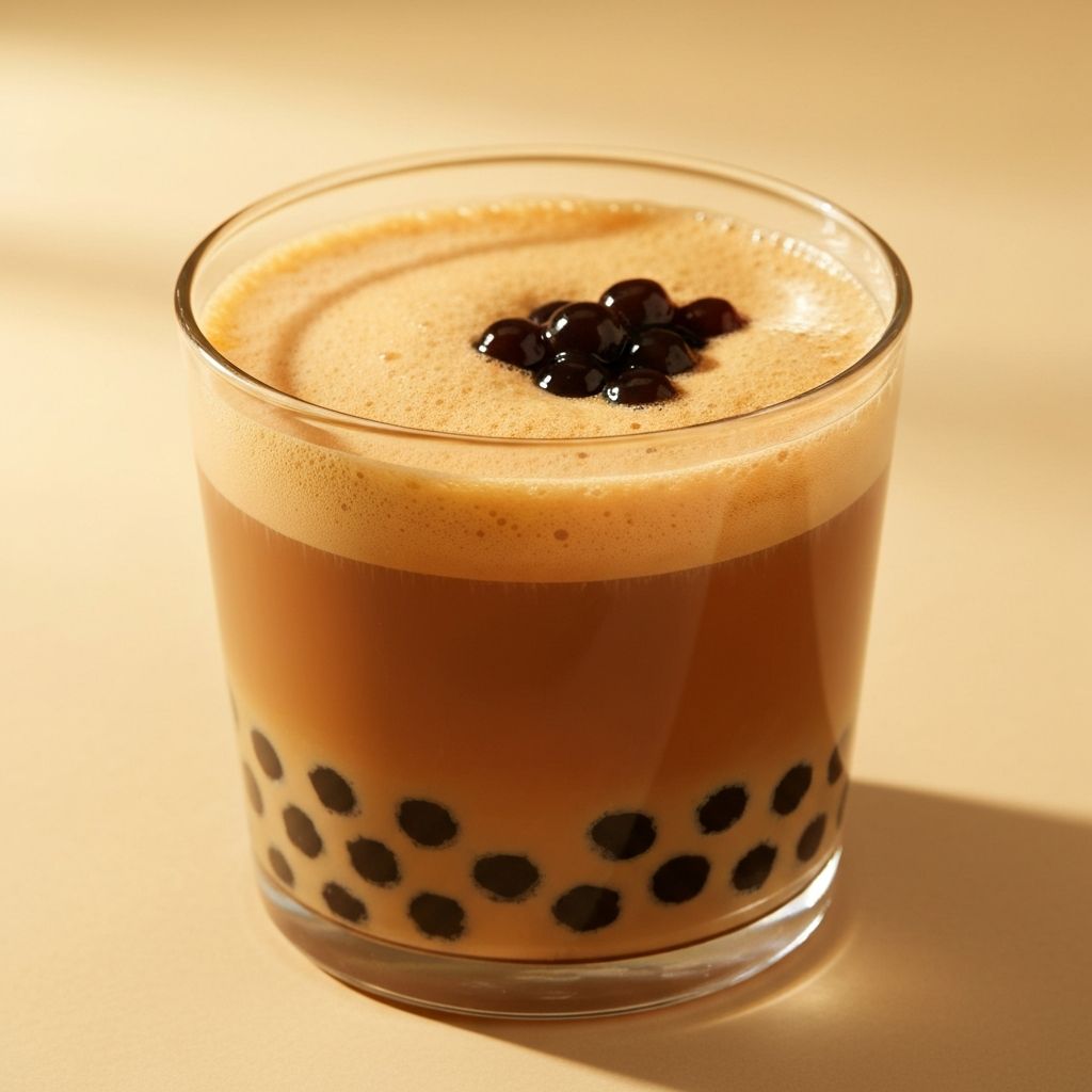Trà sữa nướng caramel trân châu đường đen Đăng Minh